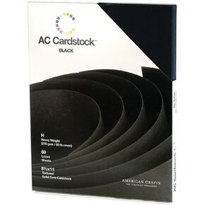 Cardstock Paper 8.5 x 11 White - Textured Heavy Duty White Paper for Die Cutting, Card Making, Wedding Stationery, Crafts - 60 Sheets, 80lb (216gsm), Solid Core