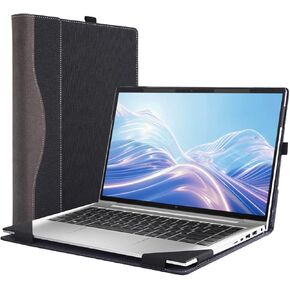 Protective Laptop Cover for Hp EliteBook 640 645 G11 14" [Do Check Model] Detachable Notebook Sleeve Case Computer Bag Protective PU Shell Accessories Heat Dissipation Hole (Blue)