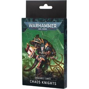 Games Workshop Warhammer 40K - Chaos Knights: Datasheet Cards 10th Edition