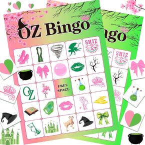 Witch Party Bingo Games Witch Birthday Party Games Witch Party Favors Witch Party Supplies Witch Themed Bingo Cards 24 Players for Witch Party Favors