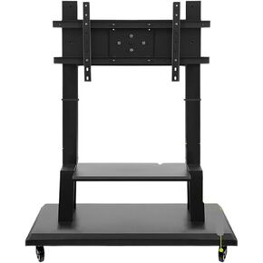 Office Conference Mobile TV Stand Floor-Standing Rotating Wheeled Monitor Trolley Hanger