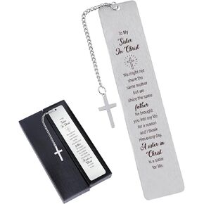 Sisters in Christ Gifts Bookmark - Shejdgart Sisters in Christ Gifts for Women Inspirational Bible Christian Bookmark Gifts for Sisters in Christ Religious Catholic Birthday Baptism Gifts for Friends