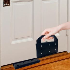 Door Stop,Door Barricade Security Bar,Door Barricade Brackets,Prevents Entry Burglaries Home Invasions, Withstands 3000 Lbs of Violent Force,Enhance Family Security