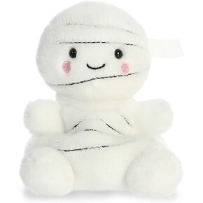Aurora® Spooky Palm Pals™ Brendan Mummy™ Stuffed Animal - Pocket-Sized Play - Collectable Fun - White 5 Inches