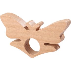 Book Page Holder, Beech Bookmark Wood Thumb Page Holder with Smooth Finish Cute Book Finger Page Holder Ideal Gifts Wooden Book Marks Reading Accessories for Book Lovers Readers Writers(Butterfly)