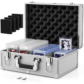 TopLoaders Storage Box for 120 3" x 4" pt Magnetic Card Holder, Trading Card Storage Case with Dividers, Fits for Trading Cards and Sports Cards, Game Cards, Holds up to 500+ Toploaders in Kuwait