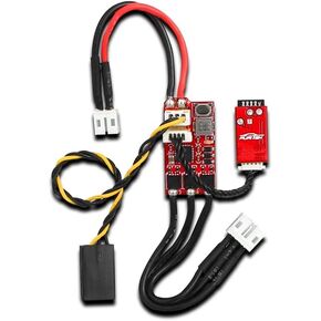 Combo of Furitek Lizard V2 20A/40A Brushed/Brusless ESC Support Sensorless Brushless & Brushed DC Motor Also Support AAA/2s Lipo Batteries for Kyosho Mini-Z 4X4 and Axial SCX24 with Bluetooth
