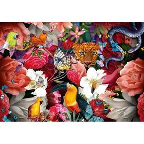 Ravensburger Puzzle Moment: Tropical Flowers 300 Piece Jigsaw Puzzle for Adults - 13309 - Every Piece is Unique, Softclick Technology Means Pieces Fit Together Perfectly