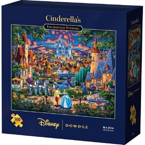 Cinderella's Enchanted Evening, Disney Dowdle Puzzle, 500 Piece Jigsaw Puzzle for Adults