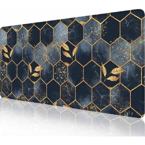 Gaming Mouse Pad XXL XL Large Mouse Pad Mat Long Extended Mousepad Desk Pad Non-Slip Rubber Mouse Pads Stitched Edges Thin Pad (31.5x11.8x0.12 Inch)-Flower