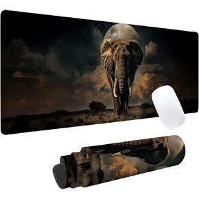 Abstract Shark Gaming Mouse Pad, Office Desk Mat, Anti-Slip Rubber Base Cool Aesthetic Mouse Pads for Computer Laptop Keyboard School Home Desktop Gamer Home Accessories Decor 31.5" x 11.8"