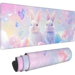 Butterfly Computer Mouse Pad for Desk Gaming Desk Mat Large Desk Pads Rubber Keyboard Pads for Laptop Office Home 11.8inchX31.5inch