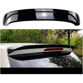 Compatible for VW Polo MK5 6R 6C 2011-2017 Car Rear Trunk Fix Wing Lip Spoiler Glossy Black ABS Body Modification(Carbon Black)