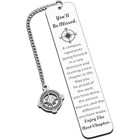 Farewell Gifts for Coworkers, Coworker Leaving Gifts for Women - Retirement Bookmark Gift for Woman Going Away Goodbye Gifts for Coworker Friends Her
