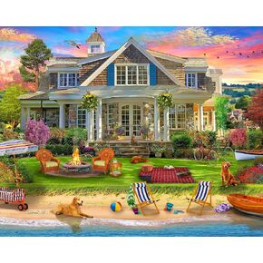 Ceaco - EZ2Hold - David Maclean - Memories at The Lake - 1000 Piece Jigsaw Puzzle for Adults - Challenging Puzzle Perfect for Game Nights - Finished Size is 30 x 24