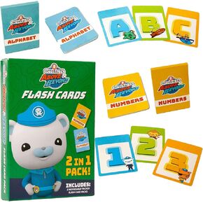 Octonauts Kids Alphabet & Numbers Flash Cards Teach ABC 123's Learning Game