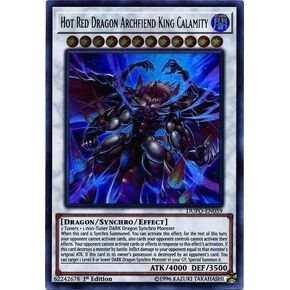 Yu-Gi-Oh! - Hot Red Dragon Archfiend King Calamity - DUPO-EN059 - Ultra Rare - 1st Edition - Duel Power