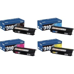 Brother HL-4570CDW 4-Color Toner Cartridge Set, Black Cyan Magenta & Yellow, TN310