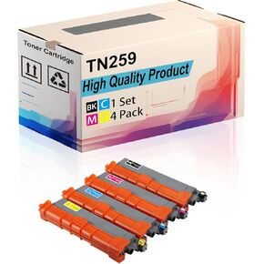 TN259 Toner Cartridge Compatible for Brother HL-L8240CDW MFC-L8390CDW L8340CDW Printers, High Yield 4500 Pages, Print More Pages (Black)