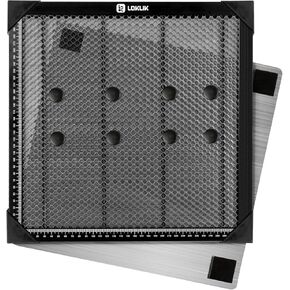 LOKLiK Honeycomb Laser Bed - Honeycomb Panel for Laser Engraver, 300mmX300mm Durable Aluminum Honeycomb Work Table, Perfect for Laser Cutting, Engraving, Wood, Acrylic & Metal Projects
