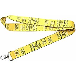 Anime Source Mary Poppins Character Movie Yellow Measuring Tape Lanyard Keychain ID Badge Holder