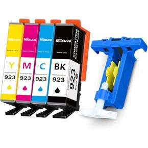 923 Ink Cartridges Replacement for HP 8135e Ink/HP Office Jet pro 8130e Ink cartridges 8138e 8139e OfficeJet 8120 8122e 8123 Printers Without Chip (Black/Cyan/Yellow/Magenta)