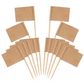 Senkary 100 Pack Checkered Toothpick Flags Race Car Flags Party Cupcake Toppers Decorations