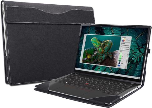 Laptop Case Cover for Dell Inspiron 14 Plus 7440/7430/7420 || Inspiron Pro 7425 5420 || Inspiron 14 5430/5425 Notebook Sleeve,Detachable PU Leather Protective Sleeve Bag Accessories (Dark Grey) in Kuwait