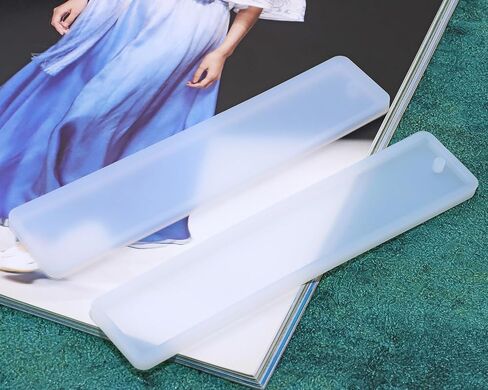 إشارة مرجعية مع شرابات 4pcs مستطيل المجوهرات السيليكون صنع القالب مع 20pcs شرابات حريرية ملونة لاتفاقية الإيبوكسي التي تصب حلي عيد الميلاد علامات الهدية الحرفية (2.5x14 سم ، مستطيل) in Kuwait