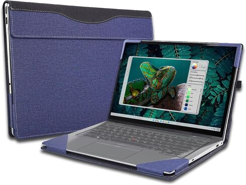 Laptop Case Cover for Dell Inspiron 14 Plus 7440/7430/7420 || Inspiron Pro 7425 5420 || Inspiron 14 5430/5425 Notebook Sleeve,Detachable PU Leather Protective Sleeve Bag Accessories (Dark Grey) in Kuwait