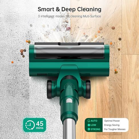 WIE Cordless Vacuum Cleaner for Home Rechargable, Powerful Suction Stick Handheld for 50+ Min Carpet Battery Lightweight, 6 LED Anti-Tangle Brush Brushless Motor Hardwood All Floor Pet Hair Car in Saudi Arabia