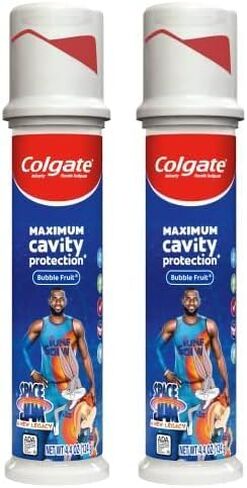 Colgate Kids Toothpaste with Fluoride, Anticavity & Cavity Protection Toothpaste, for Ages 2+, Space Jam, Mild Bubble Fruit Flavor, 4.6 Ounce in Saudi Arabia