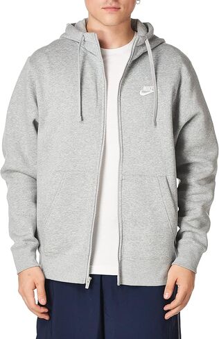 Nike Men's Sportswear Club Fleece Full Zip Hoodie (US, Alpha, 3X-Large, Regular, Regular, Light Madder Root/Light Madder Root/White) in Kuwait