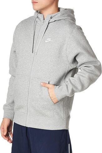 Nike Men's Sportswear Club Fleece Full Zip Hoodie (US, Alpha, 3X-Large, Regular, Regular, Light Madder Root/Light Madder Root/White) in Kuwait