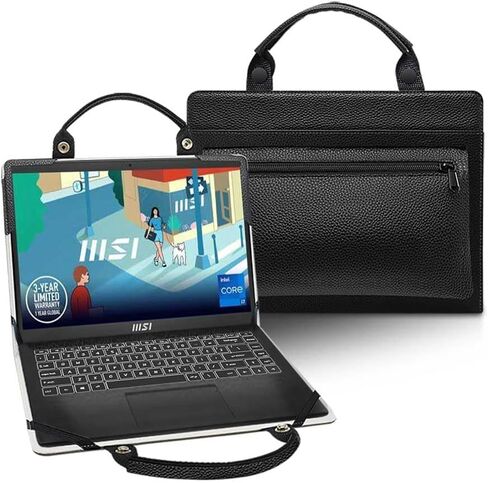 Laptop Case Cover Sleeve for MSI Prestige 16 AI EVO B1MG with Portable Bag with Bag Handle,Black in Saudi Arabia