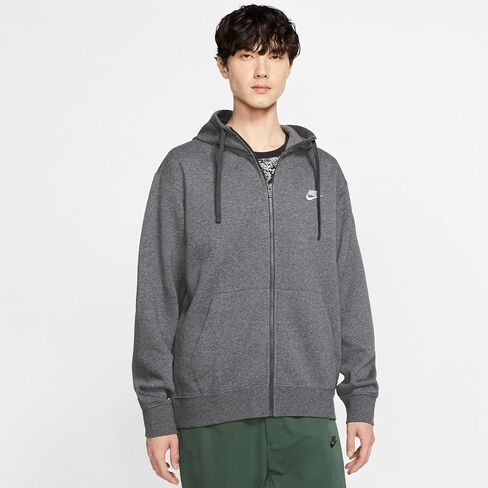 هودي Nike Sportswear Club Fleece بسحاب كامل للرجال (الولايات المتحدة، Alpha، 3X-Large، عادي، عادي، Light Madder Root/Light Madder Root/White) in Kuwait