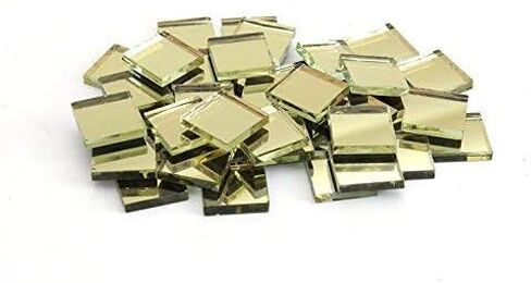 3/4 Inch (20mm) Mirrored Square Mosaic Tile, 3 Pound (48 oz) Bulk Assortment of Mosaic Tiles in Kuwait