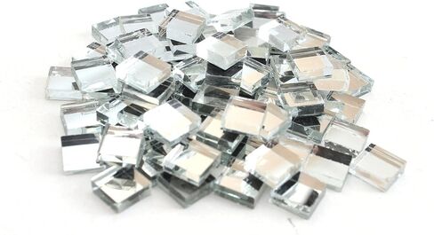 3/4 Inch (20mm) Mirrored Square Mosaic Tile, 3 Pound (48 oz) Bulk Assortment of Mosaic Tiles in Kuwait
