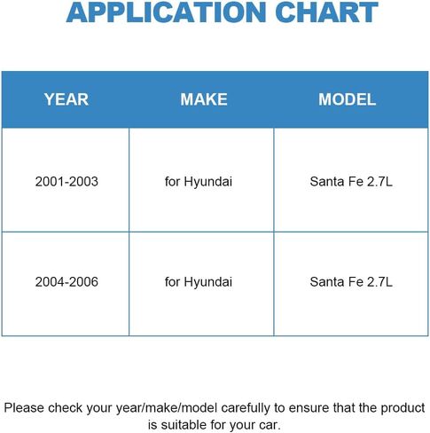 ECCPP A/C قابض الضاغط 2001-2006 مناسب لشركة Hyundai Santa Fe 2.7L التيار المتناوب قابض الضاغط مجموعة تجميع بكرة لفائف مجموعة in Saudi Arabia