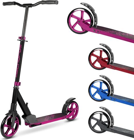 Big 2 Wheeler | سكوتر للأطفال والمراهقين الذين تتراوح أعمارهم بين 7 سنوات | اللعب والتنقل | تعليق أمامي مناسب مع عجلات 200 مم | ارتفاع قابل للتعديل من 86 إلى 111 سم in Kuwait