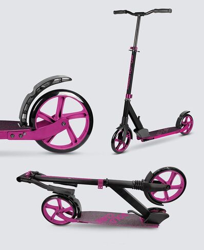 Big 2 Wheeler | سكوتر للأطفال والمراهقين الذين تتراوح أعمارهم بين 7 سنوات | اللعب والتنقل | تعليق أمامي مناسب مع عجلات 200 مم | ارتفاع قابل للتعديل من 86 إلى 111 سم in Kuwait