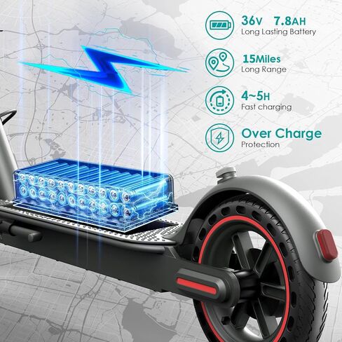 Electric Scooter for Adults,350W/500W/600W Powerful Motor,8.5/10" Tires,Up to 19/25 MPH,15/22/28 Mile Range,Dual Braking System,Foldable Lightweight EScooter for Young,Max Load 265 LBS,APP Control in Saudi Arabia