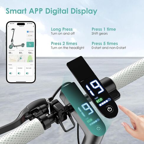 Electric Scooter for Adults,350W/500W/600W Powerful Motor,8.5/10" Tires,Up to 19/25 MPH,15/22/28 Mile Range,Dual Braking System,Foldable Lightweight EScooter for Young,Max Load 265 LBS,APP Control in Saudi Arabia