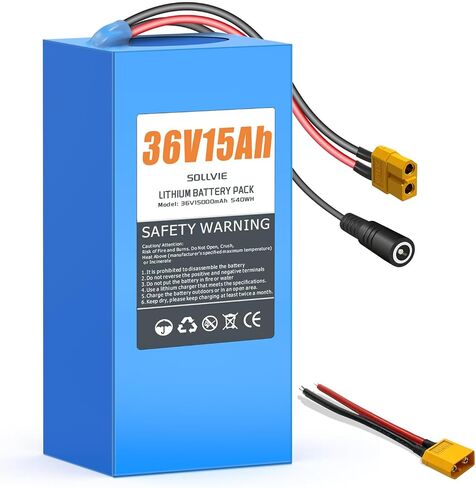 36V Lithium Ebike Battery 8Ah Rechargeable with 25A BMS, Compatible with Jetson Bolt pro Electric Bikes, for 100W-600W Motors E-Scooters, ATVs, Electric Dirt Bikes, Solar Storage (36V8Ah) in Kuwait