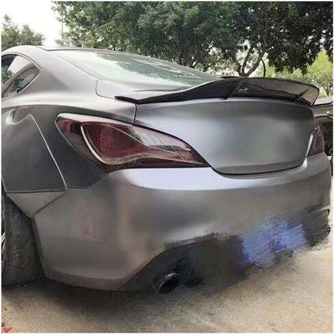 متوافق مع Hyundai Genesis Coupe Spoiler 2009-2012 ألياف الكربون اللامعة/FRP الإكسسوارات المفسدة على غرار الأسلوب (الأسود الساطع) in Kuwait