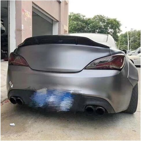 متوافق مع Hyundai Genesis Coupe Spoiler 2009-2012 ألياف الكربون اللامعة/FRP الإكسسوارات المفسدة على غرار الأسلوب (الأسود الساطع) in Kuwait