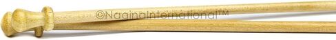 Elegant Rosewood & Maple Crafted Deluxe Knitting Needles | Knit & Crochet Accessories | Yarn Arts & Crafts | Nagina International (US Size 15 (10mm), Rosewood Head) in Saudi Arabia