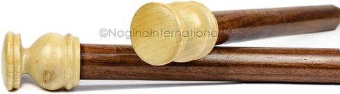 Elegant Rosewood & Maple Crafted Deluxe Knitting Needles | Knit & Crochet Accessories | Yarn Arts & Crafts | Nagina International (US Size 15 (10mm), Rosewood Head) in Saudi Arabia
