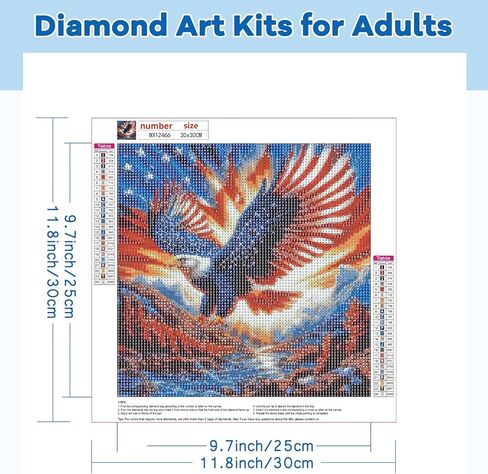 TOSTOG Phoenix Diamond Art Kits for Adults, DIY Moon Diamond Paintings Kits for Adults Beginner, Full Drill Sun Diamond Paintings Kit, Gem Painting Wall Art Decoration 12 * 16 Inch. in Kuwait