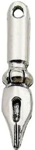 Silver Fountain Pen Planner Charm ، سحر سوار ، سحر Dangle ، مخططي محطات دفتر المسافرين ، المنتجات المكتبية ، إعادة التعبئة والأغطية التقويمات والمخططين والمنظمين الشخصيين in Saudi Arabia